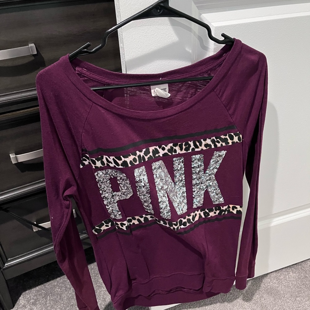Purple PINK Long Sleeve Top